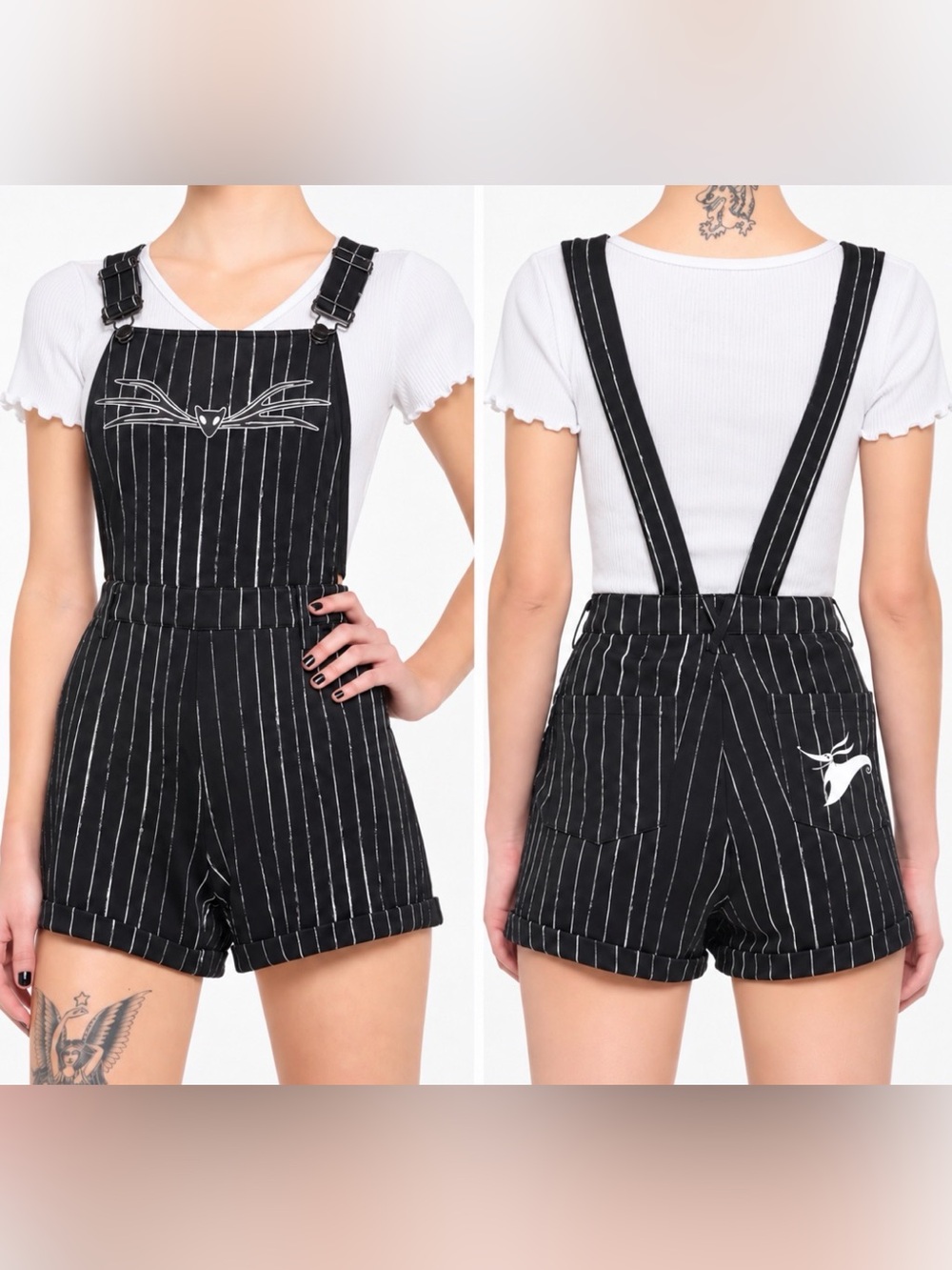 Her Universe Nightmare Before Christmas Shortalls + Sugar Moon Top Set Medium